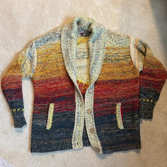 Pilcro Anthropologie Embroidered Sun Cardigan - Picture 6 of 10